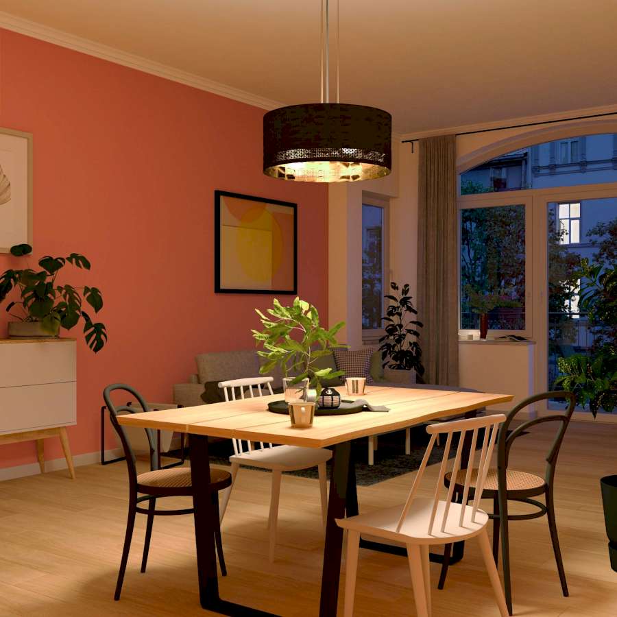 Innenbeleuchtung über dem Esstisch