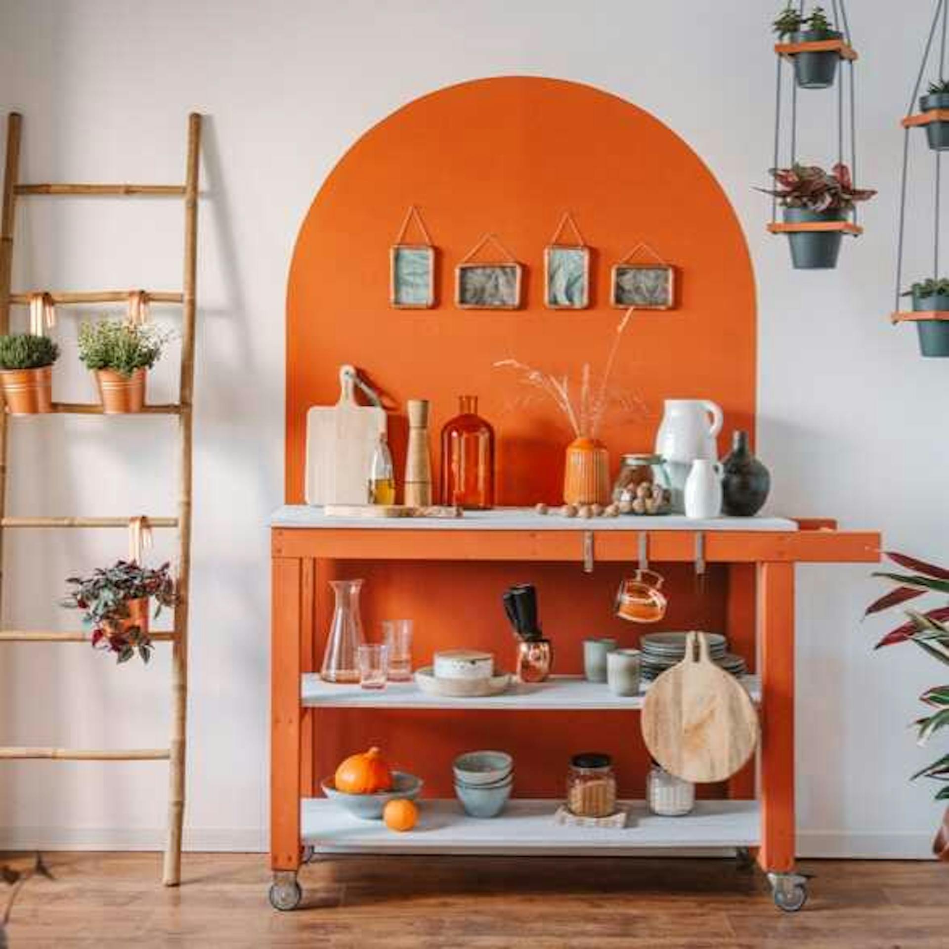 Ton in Ton Effekt in Orange