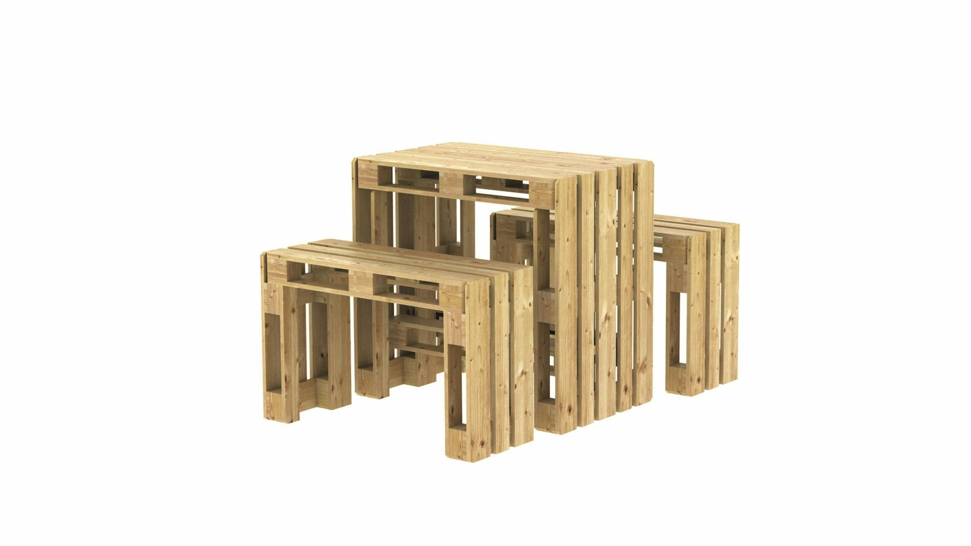 Sitzgruppe aus Paletten