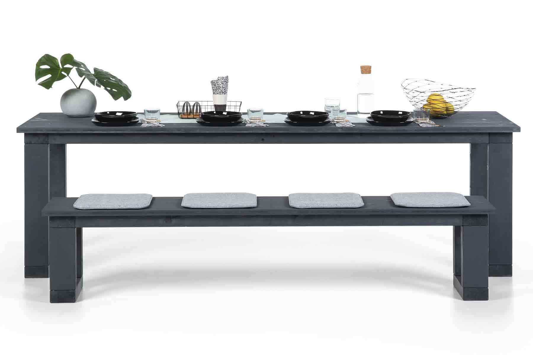 Tisch Karl in dunkelgrau