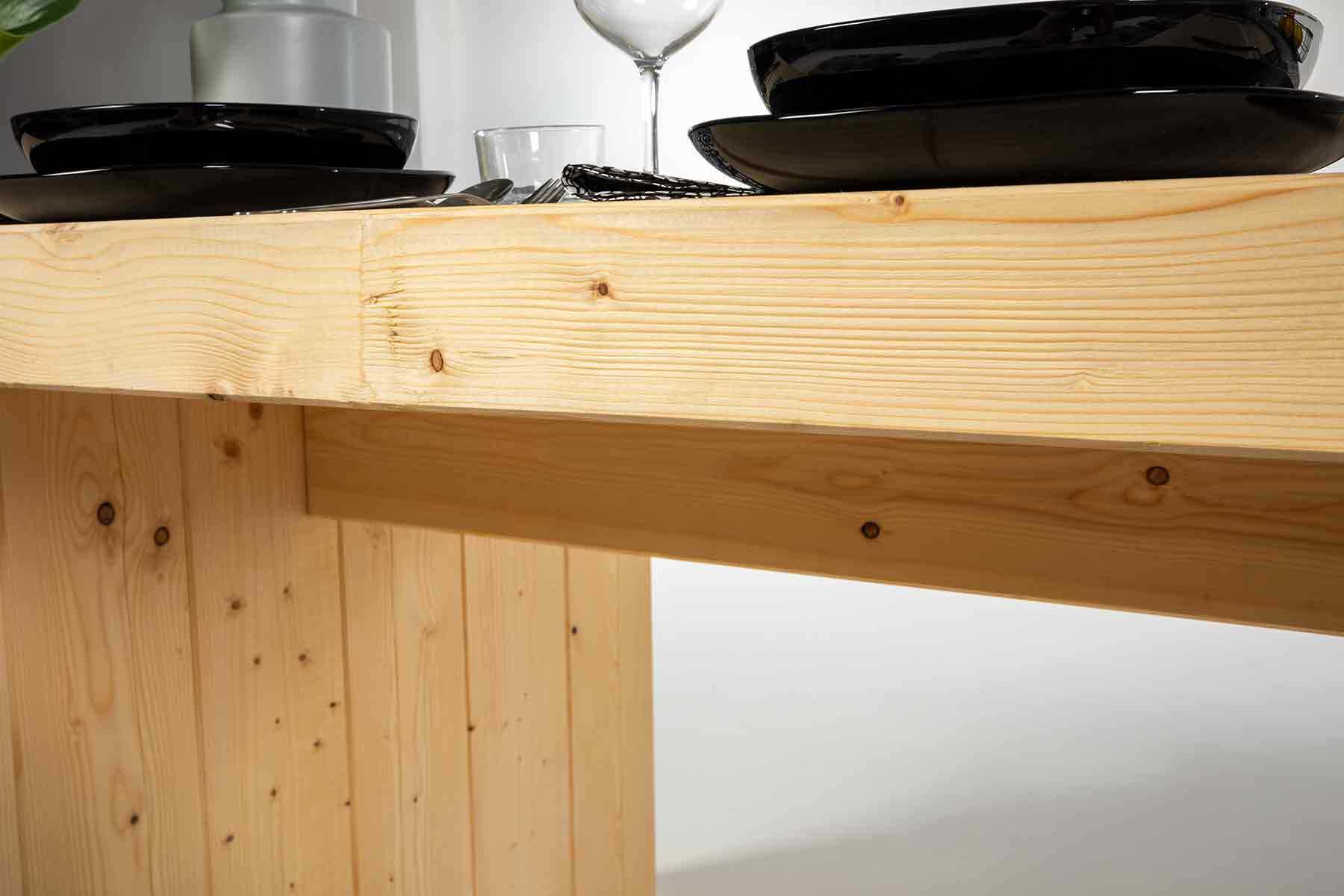 Tisch Bruno Detailaufnahme der Konstruktion