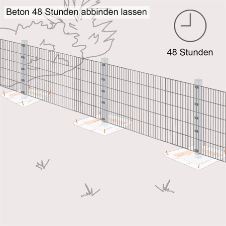 Stabgitterzaun bauen Anleitung in 6 Schritten OBI