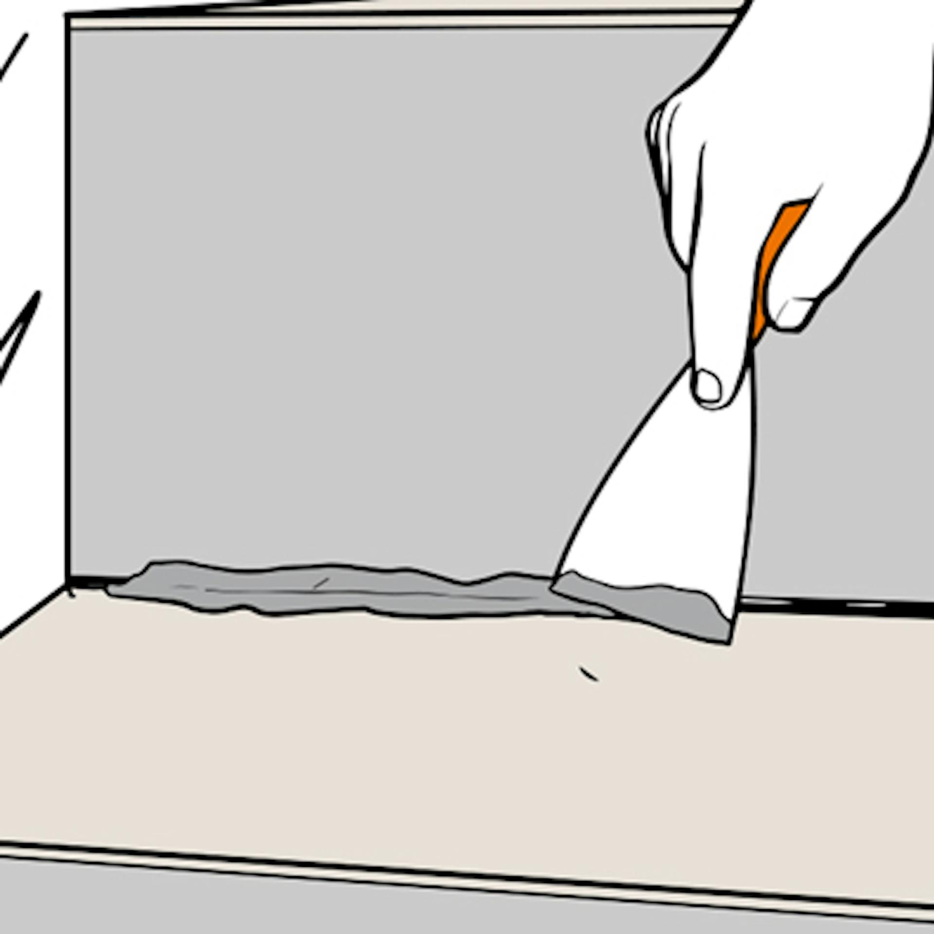 Fugen-Untergrund vorbehandeln