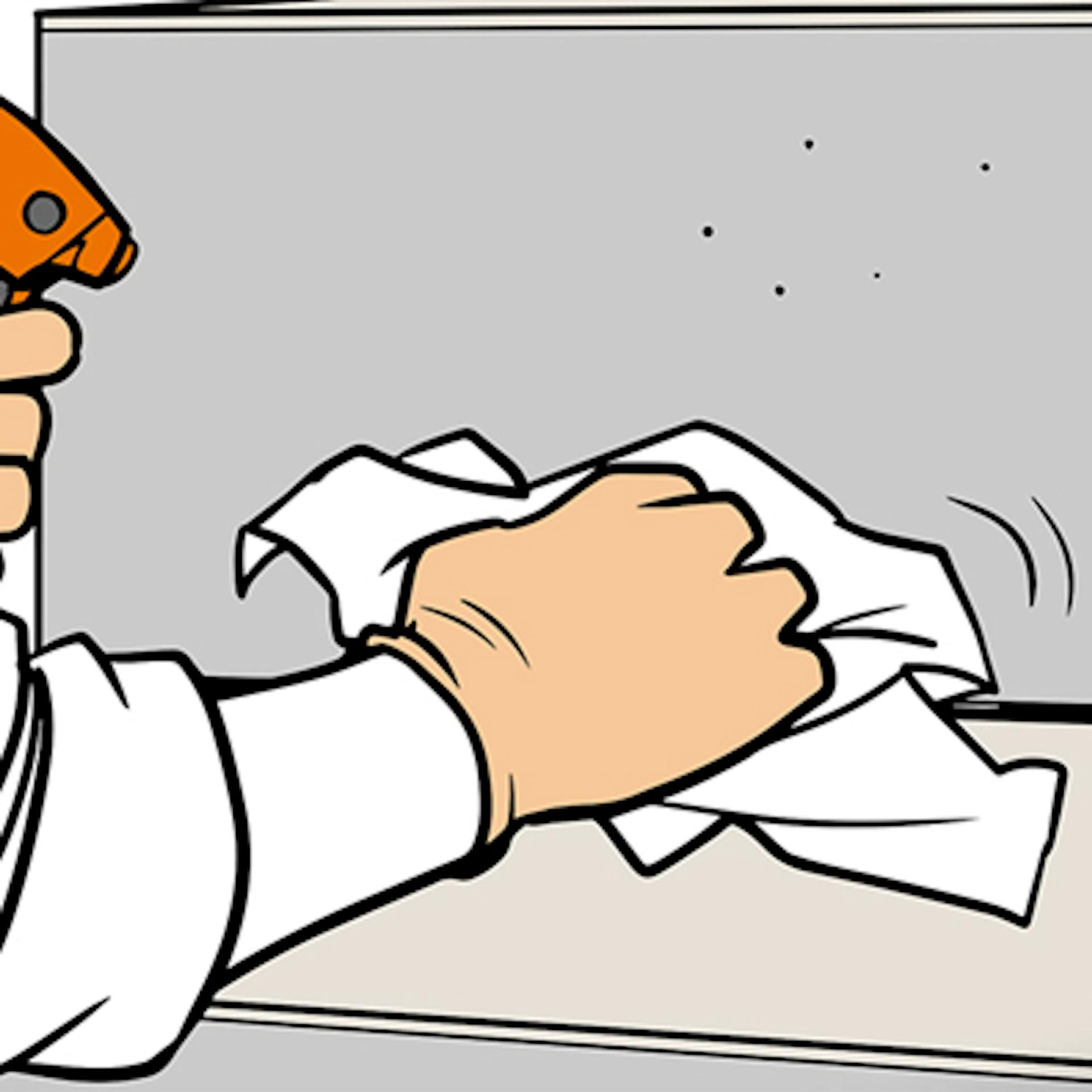 Fugenreste entfernen