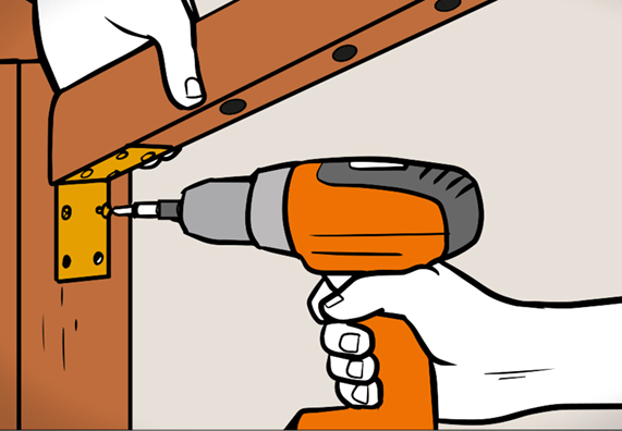 Treppengeländer mit einem Winkel am Pfosten befestigen