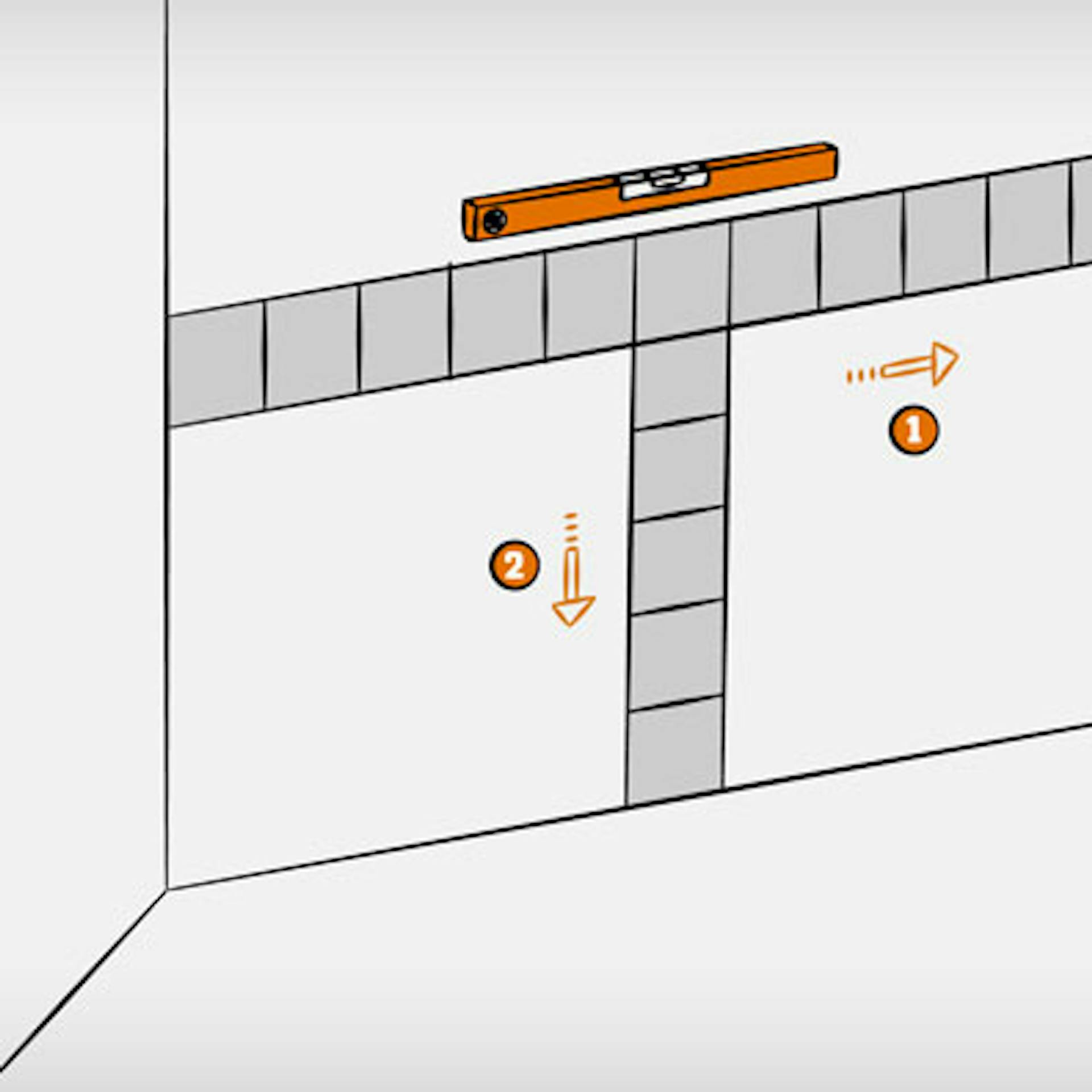 Wandfliesen verlegen in 7 Schritten Anleitung Schritt 3 Verlegetechnik