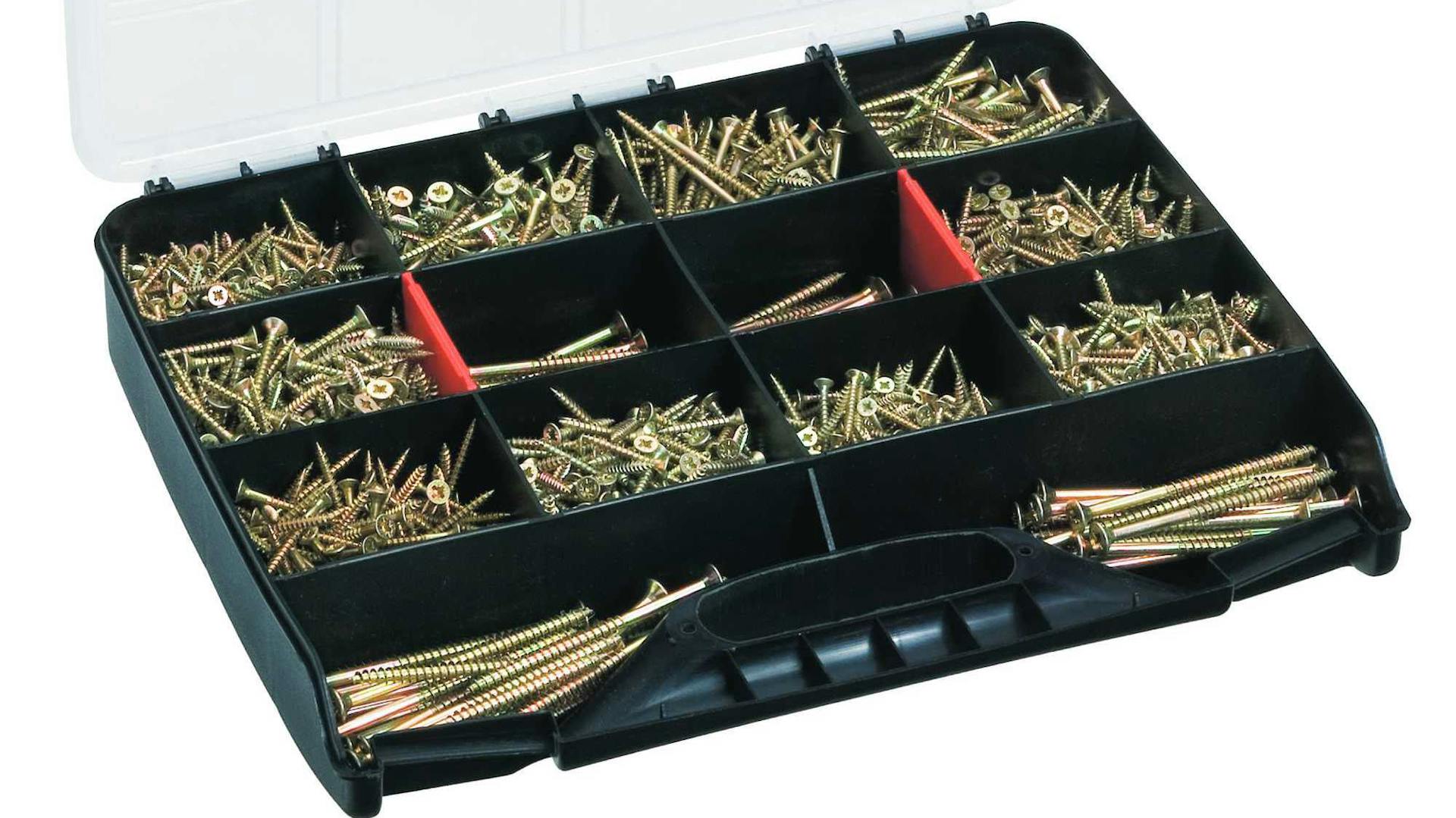 Sortierkasten mit Schrauben