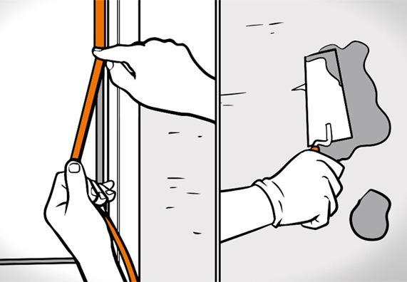 Fensterdichtung anbringen