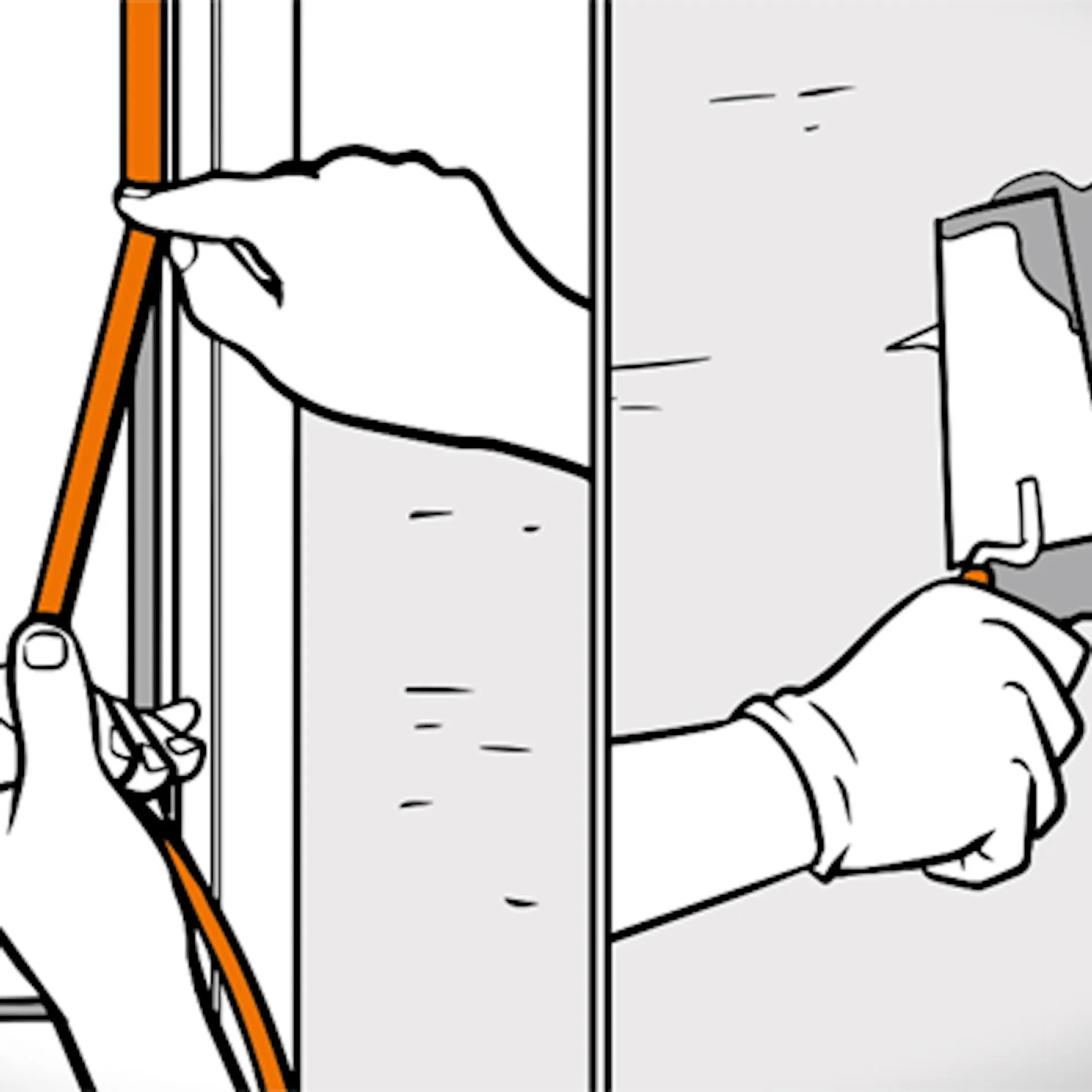Fensterdichtung anbringen