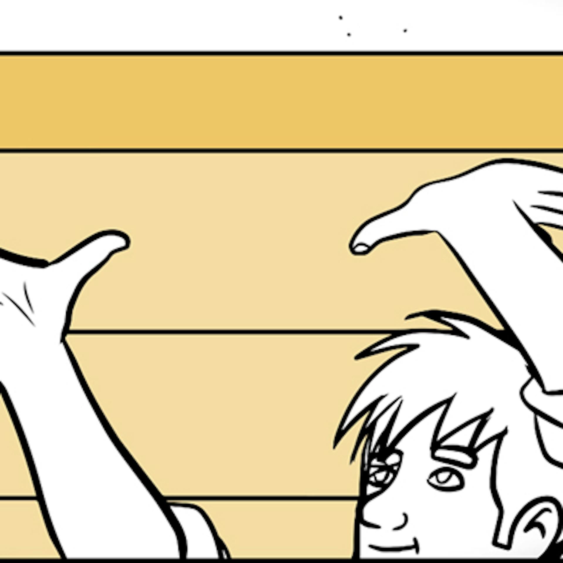 Zwei Hände mit Dämmplatte an Decke.