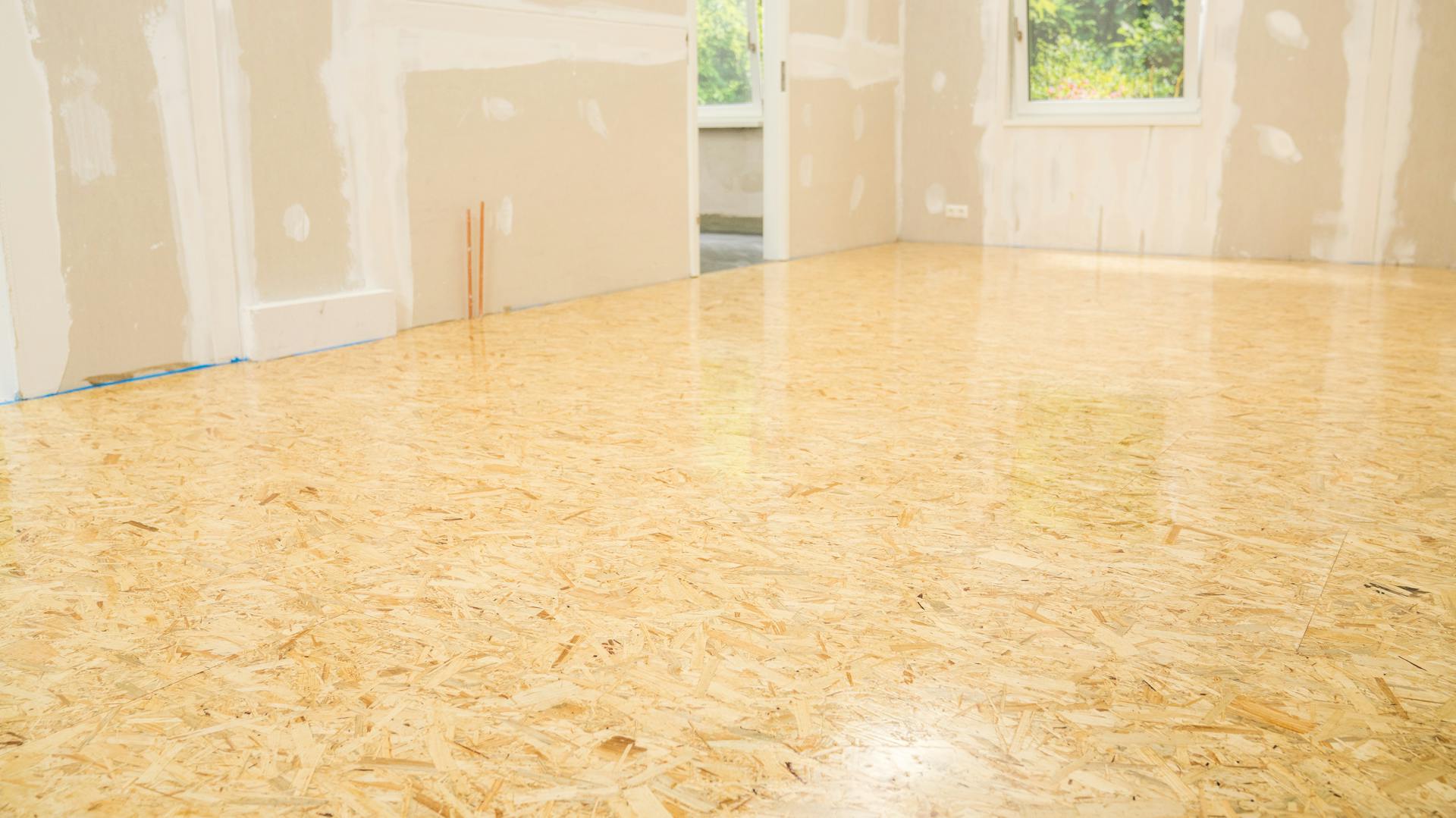 OSB-Platten wurden verlegt.