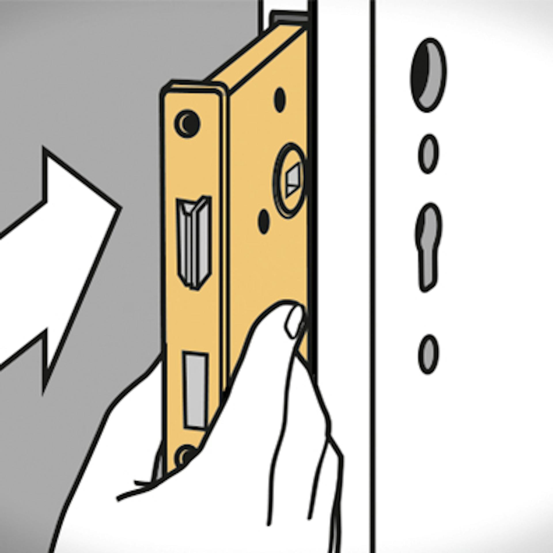 Új ajtózár behelyezésre kerül.