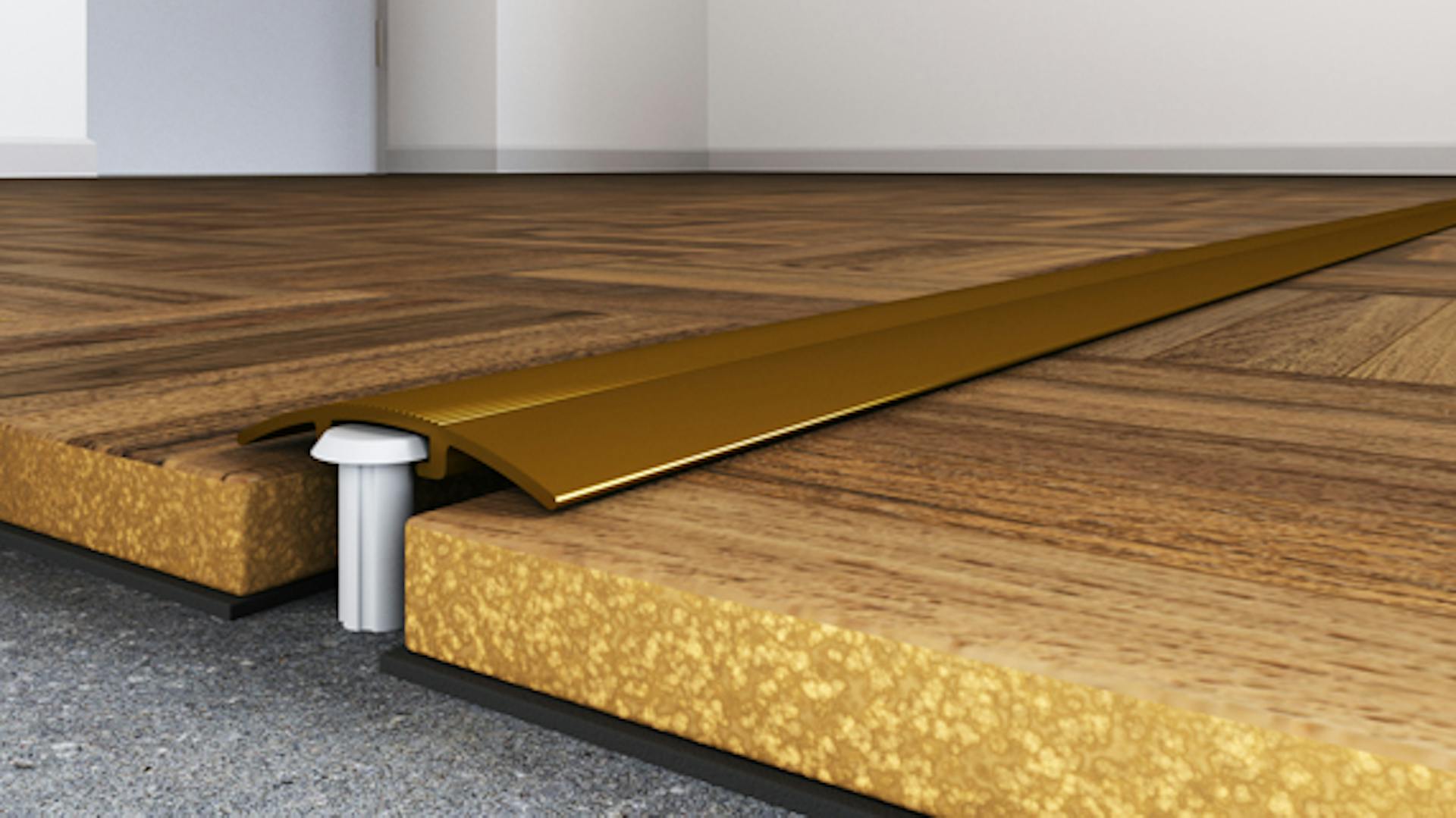 Montáž prechodovej lišty