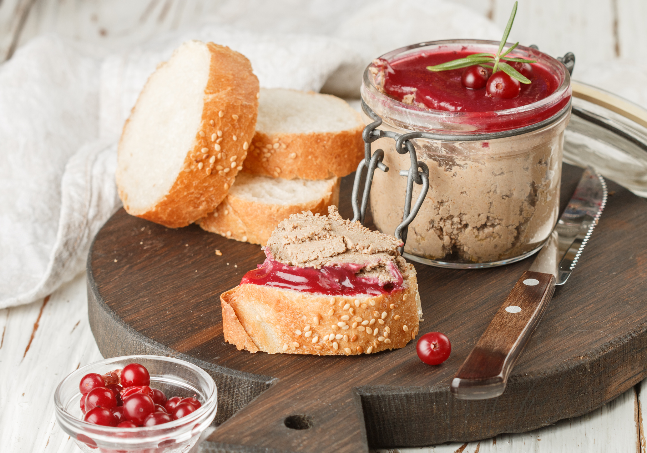 Cranberry-Soße mit Pastete