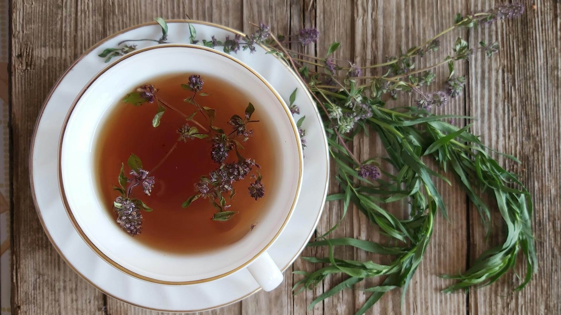 Estragontee in einer Tasse