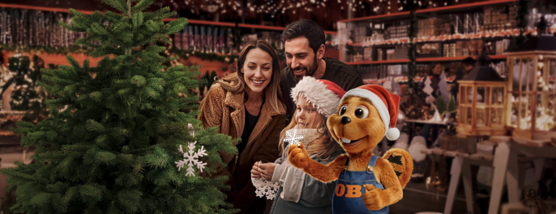 Tannenbaum mit Menschen