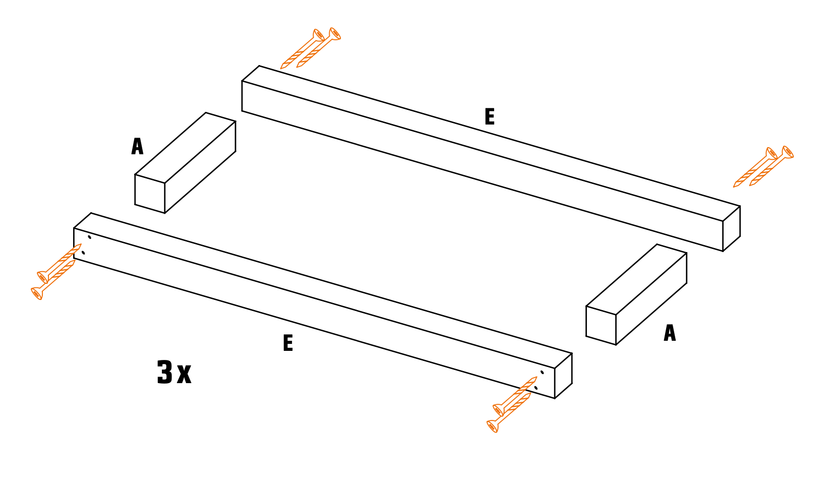 Jak zbudować kwietnik DIY? Krok 3. Skręcanie ramy