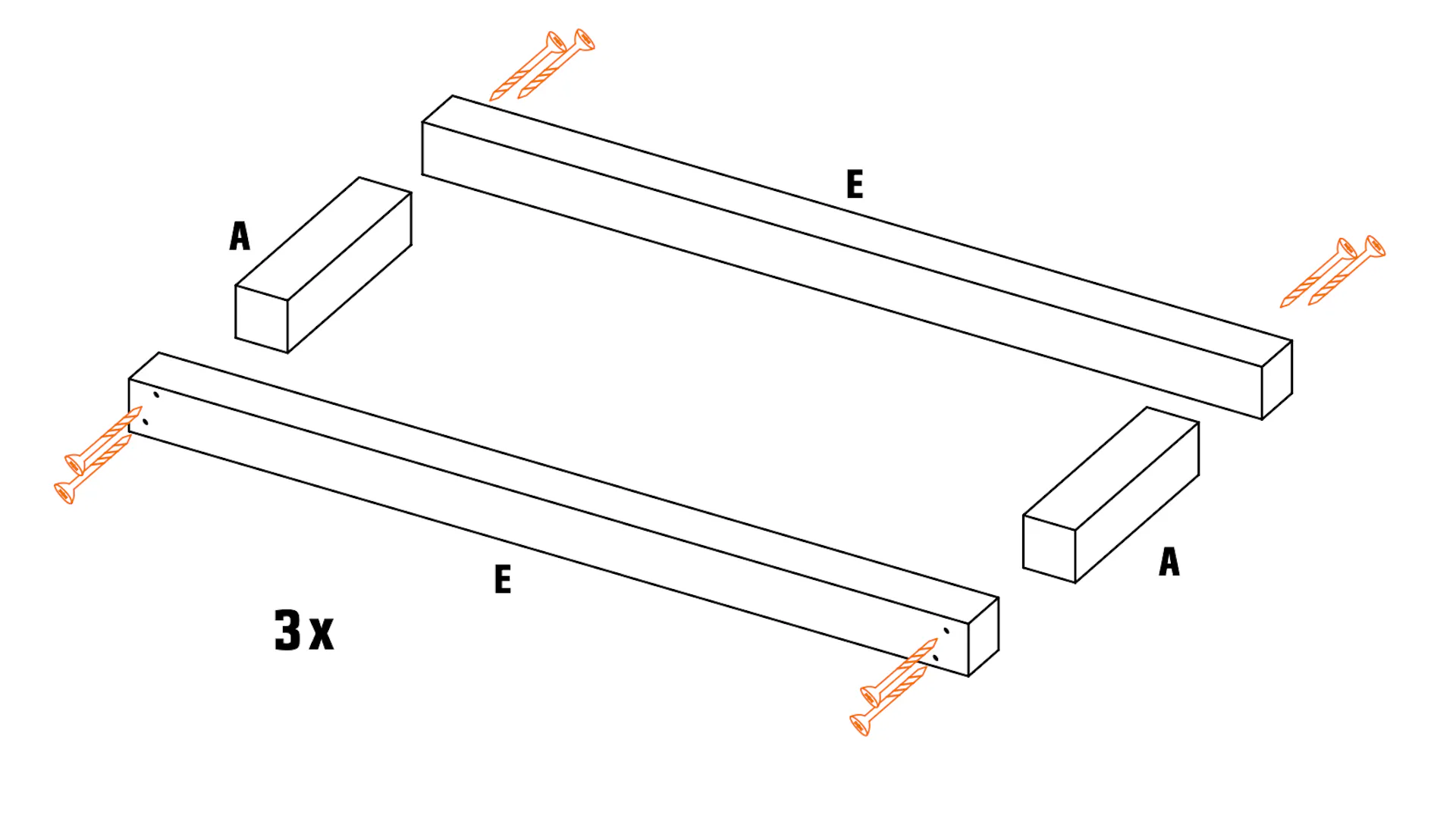 Jak zbudować kwietnik DIY? Krok 3. Skręcanie ramy