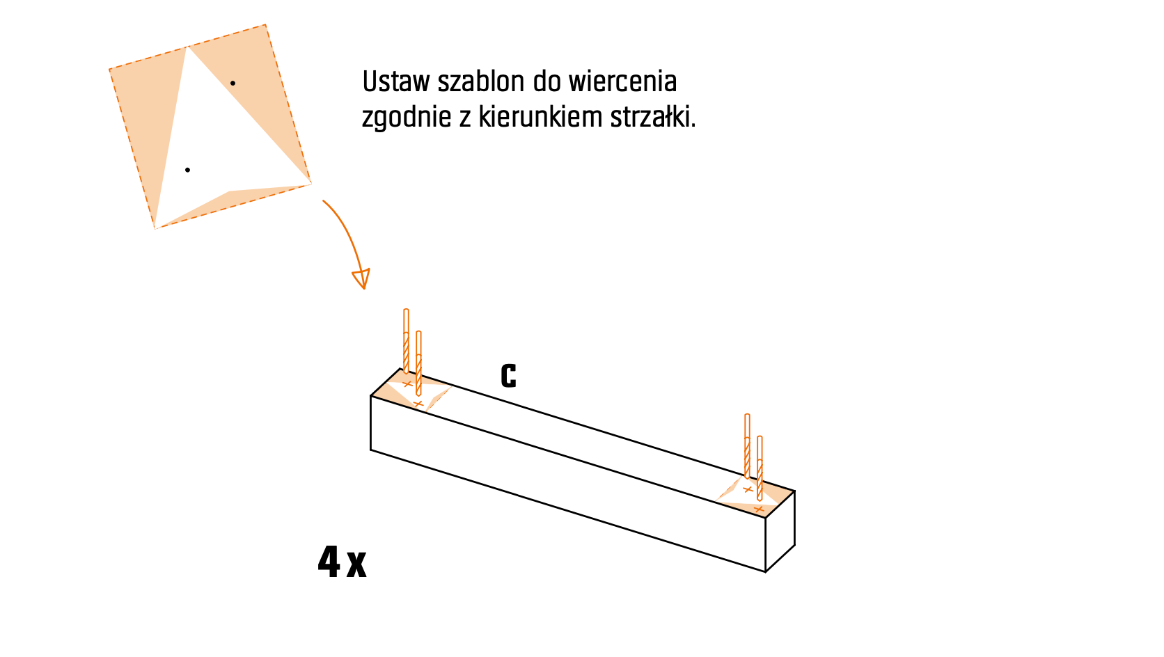 Jak zbudować kwietnik DIY? Krok 4. Nawiercanie kantówek