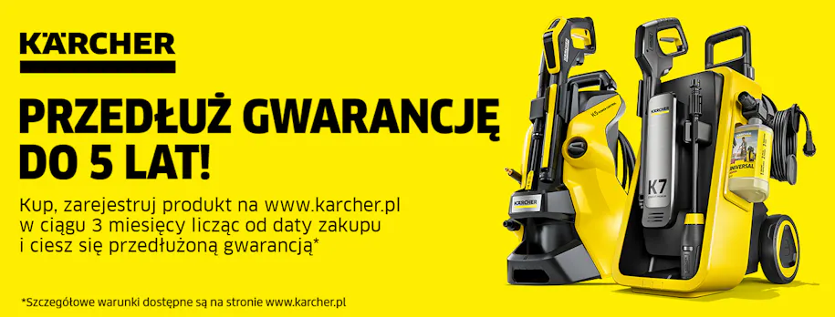 Kärcher - przedłuż gwarancję do 5 lat
