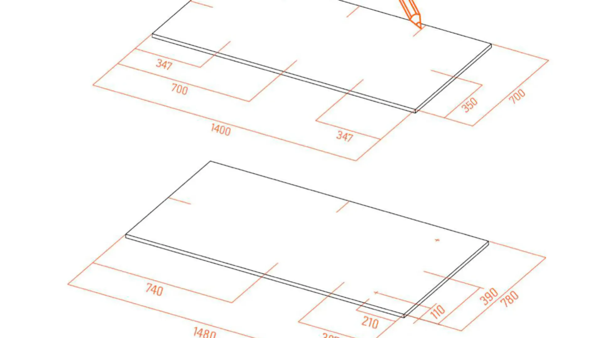 Jak obrysować ramę do prostokątnego lustra DIY