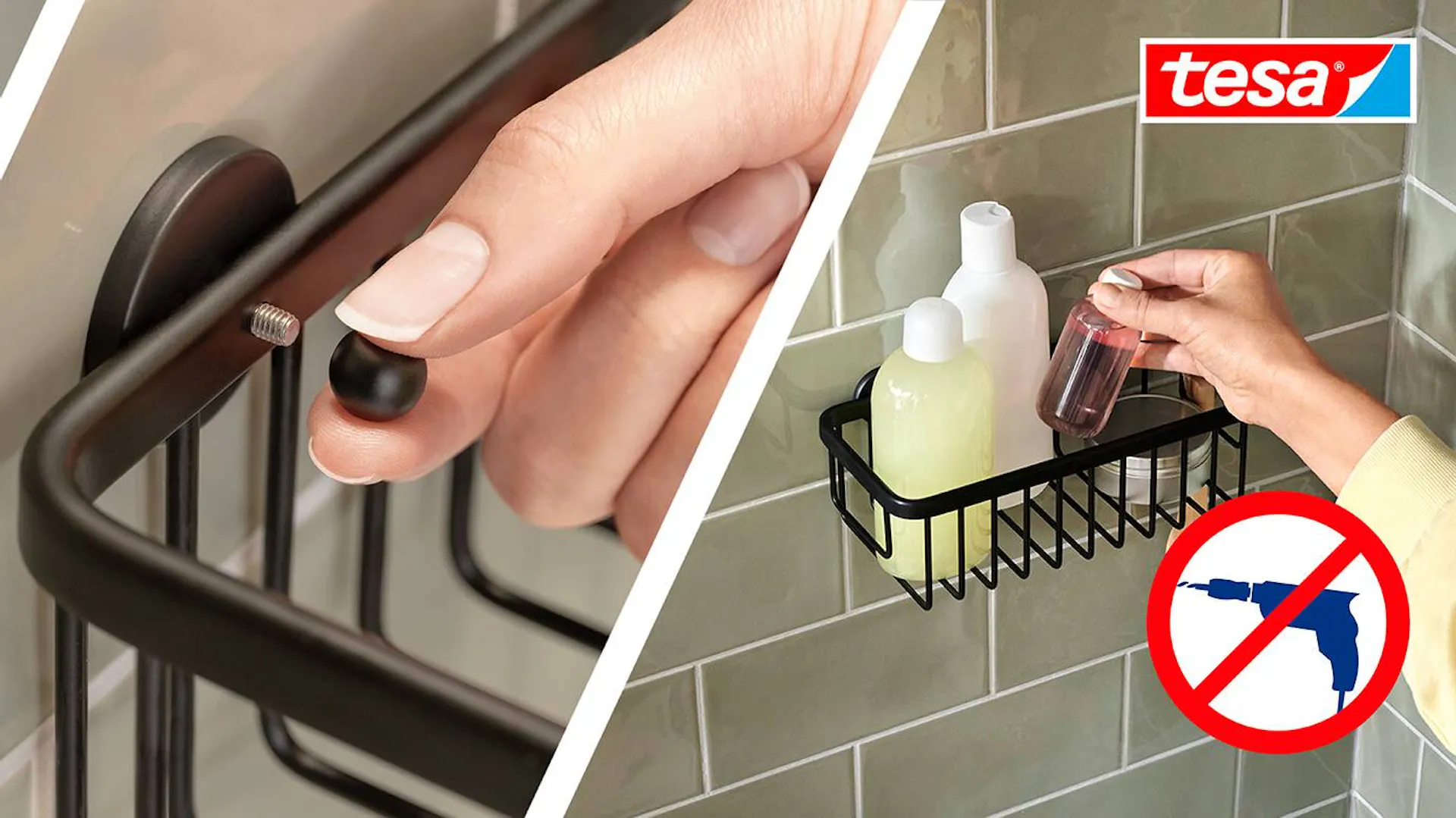 Samoprzylepne akcesoria łazienkowe tesa