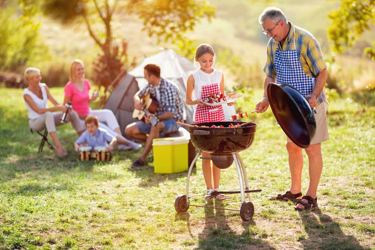 Rodzinny piknik z grillem