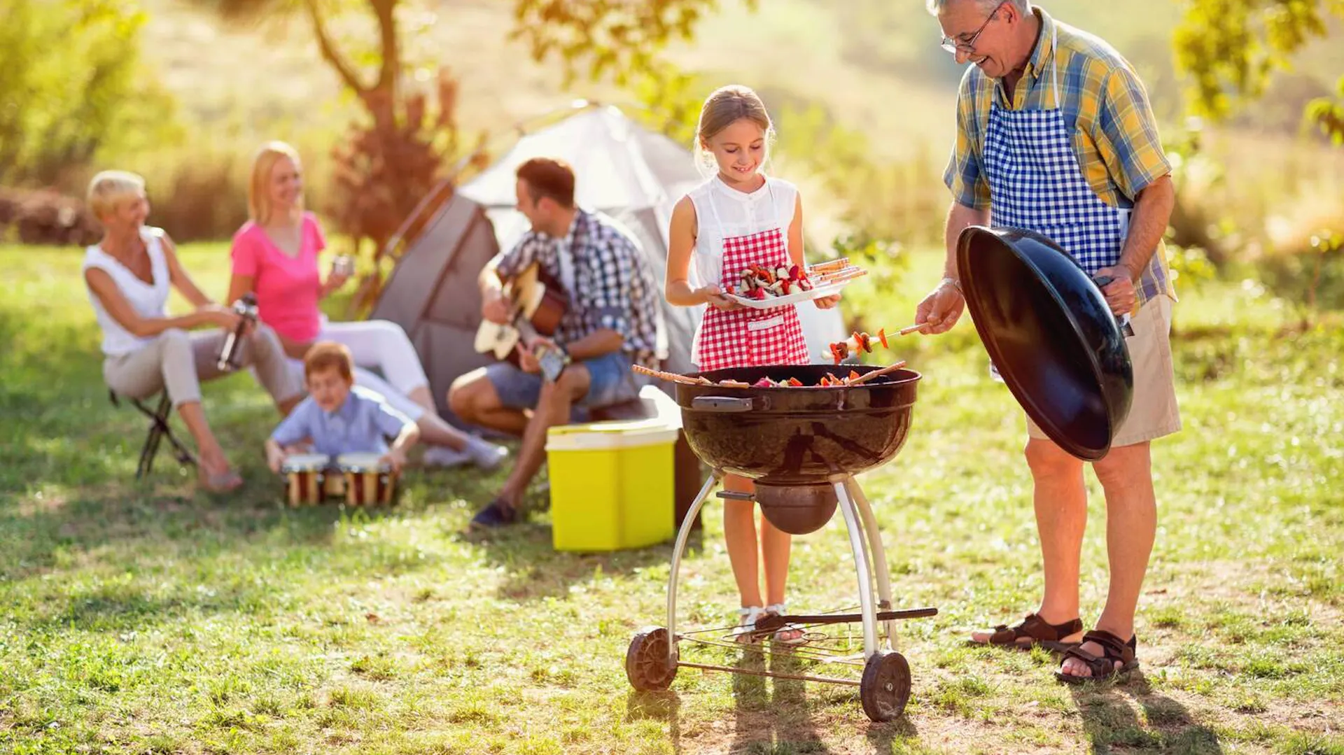 Rodzinny piknik z grillem