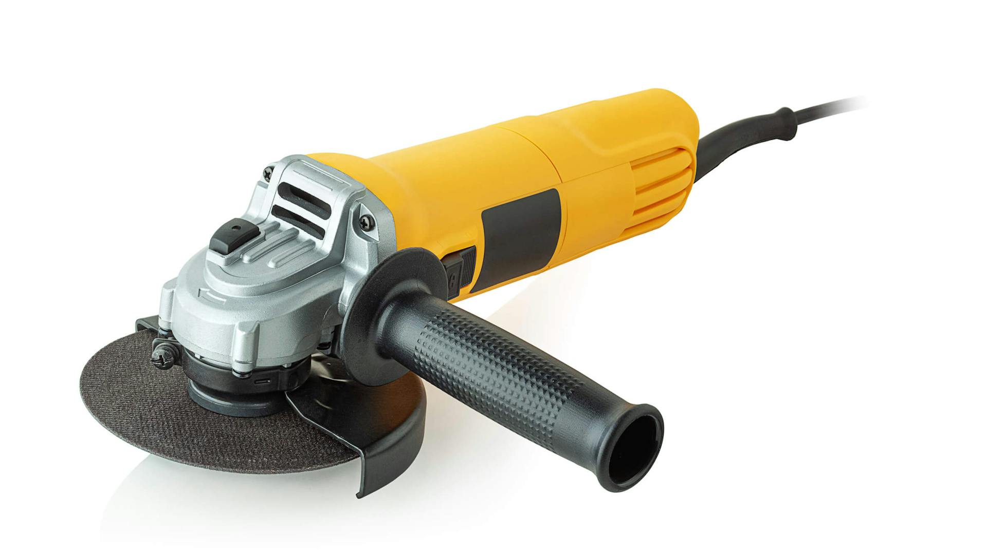 Elektryczna szlifierka kątowa.