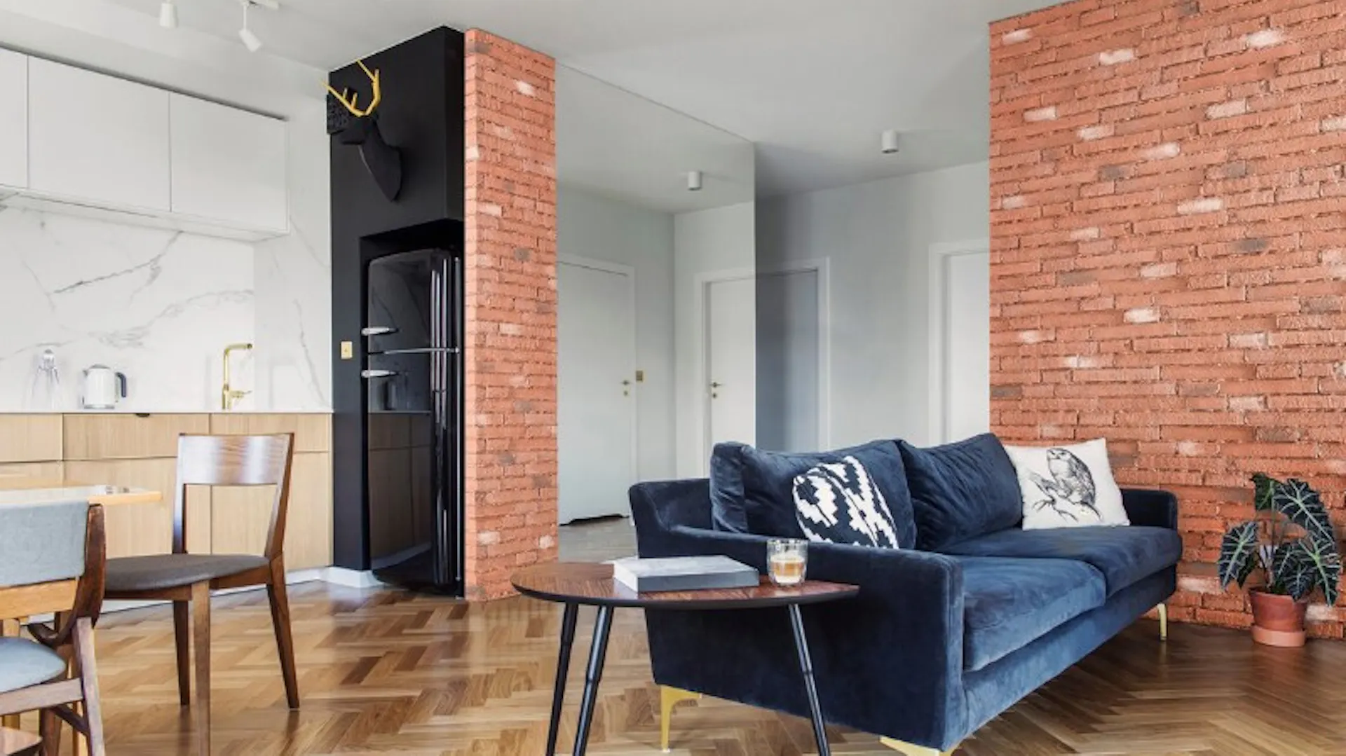 Salon z aneksem kuchennym