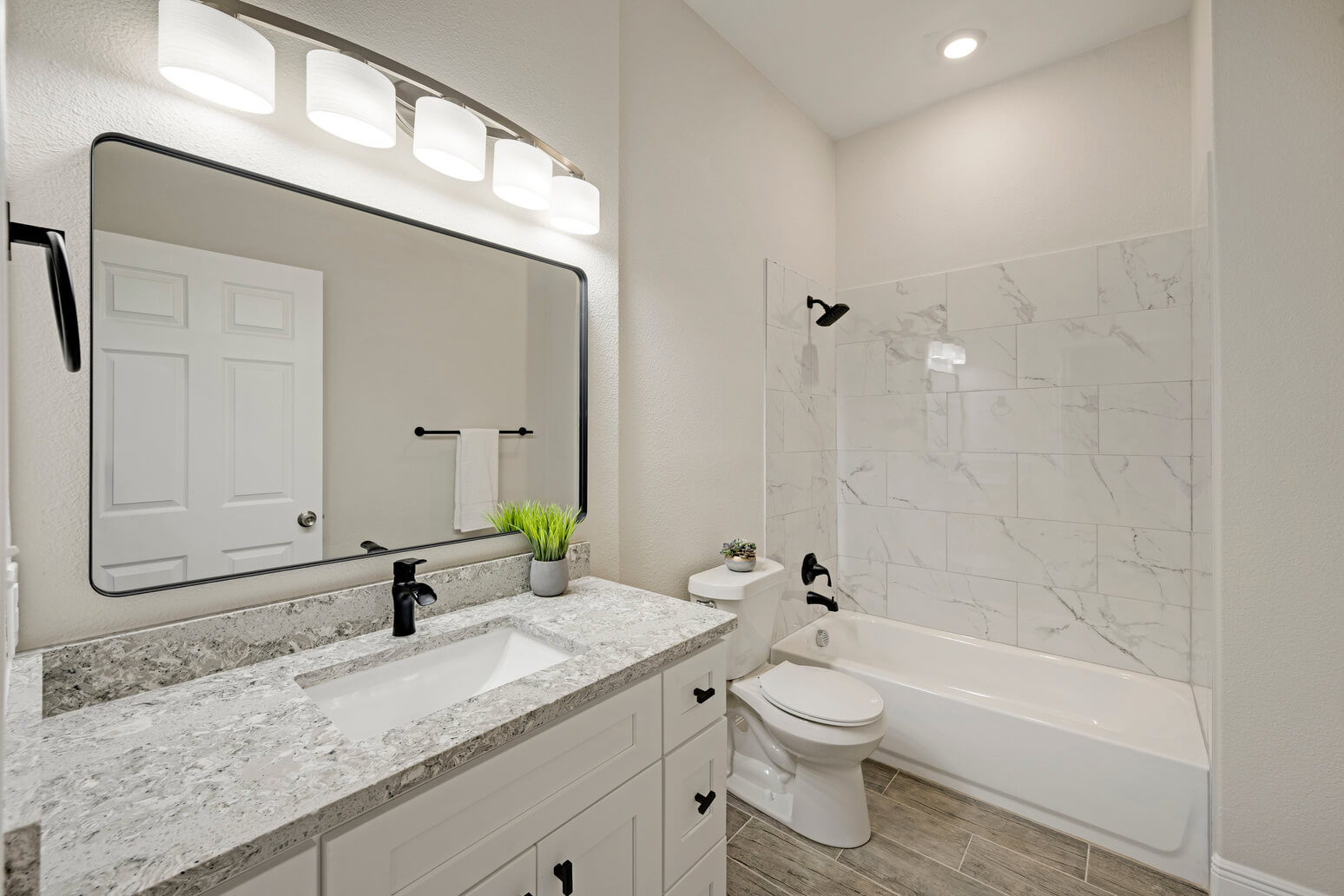 Nowoczesna łazienka w domu.