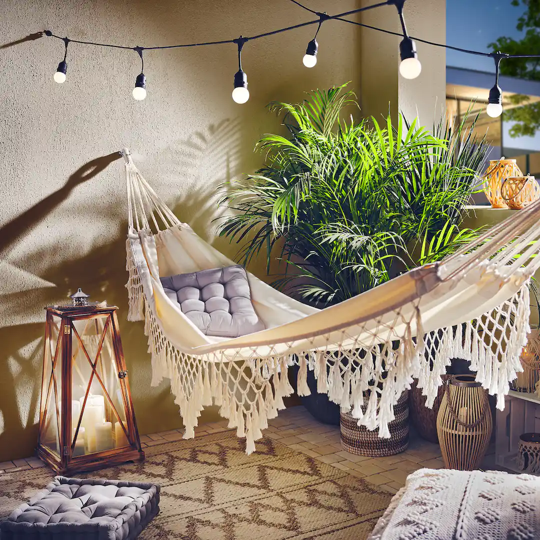 Mały balkon w stylu desert flower