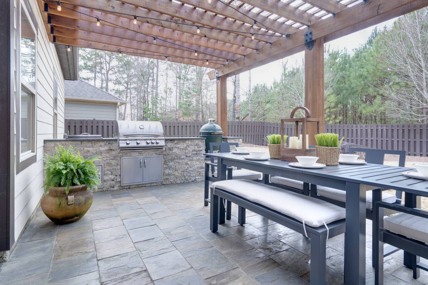 Nowoczesna kuchnia letnia