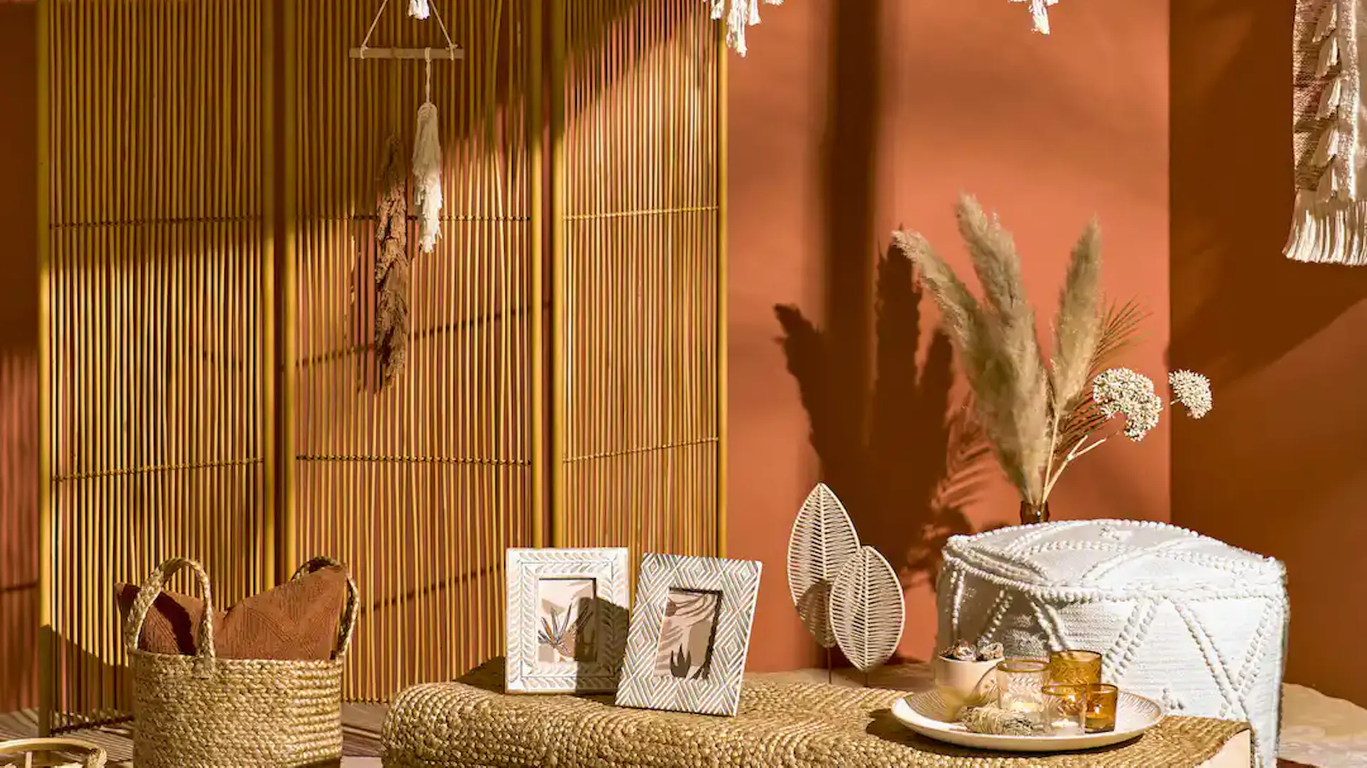 Ozdoby ogrodowe z drewna i bambusa w stylu desert flower Inspiracje dekoracje