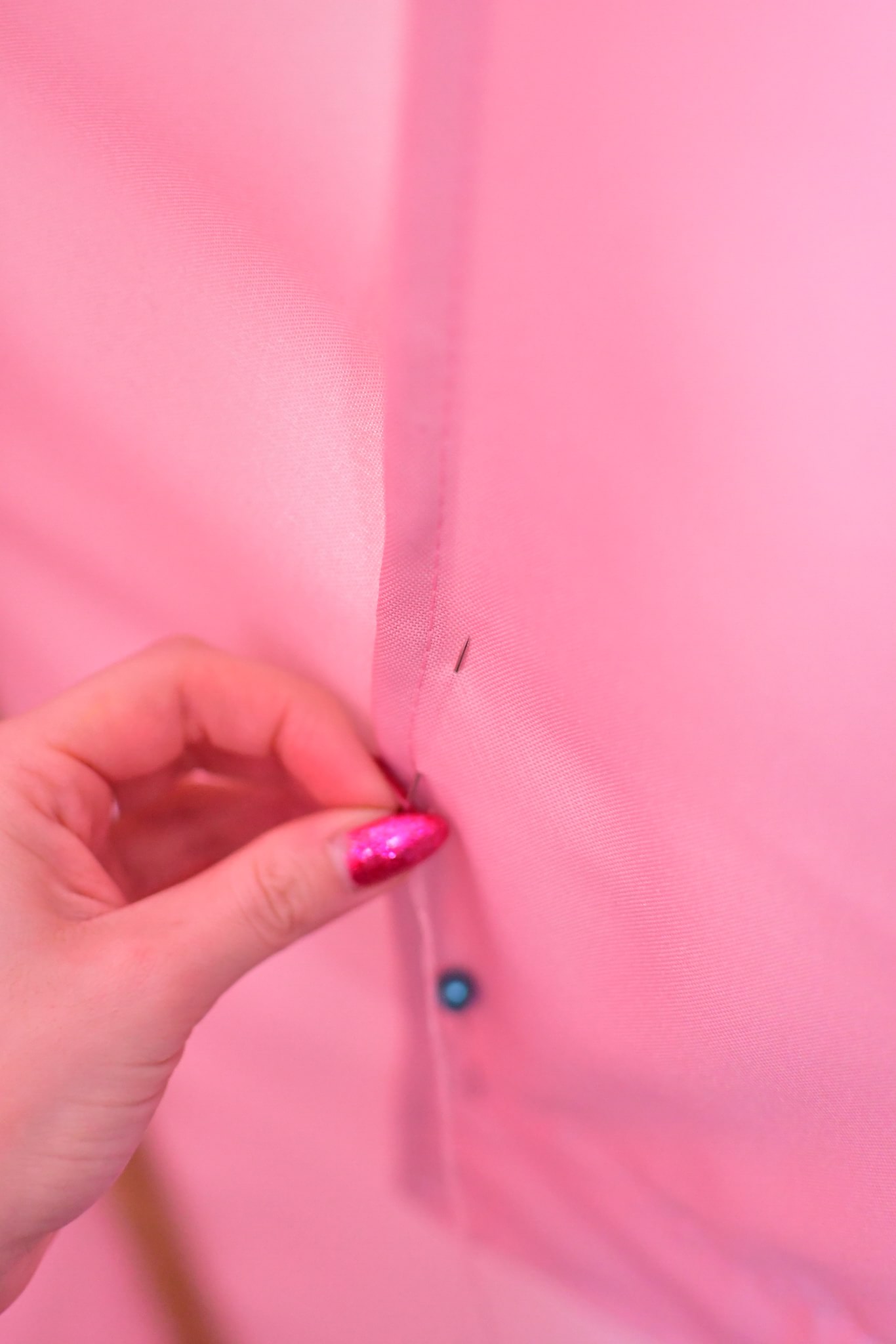 Tipi DIY - Zszywanie elementów tipi.