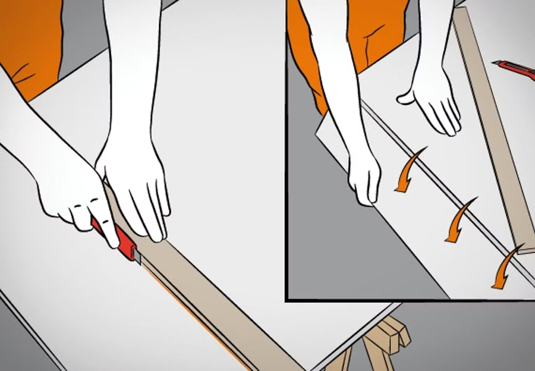 Az álmennyezeti gipszlapok méretre vágása