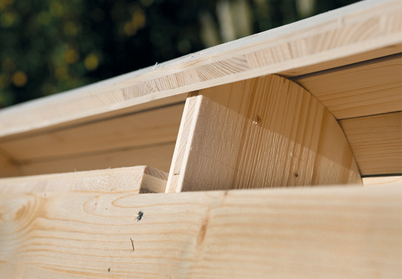 Méretre vágott fa a hintaágyhoz