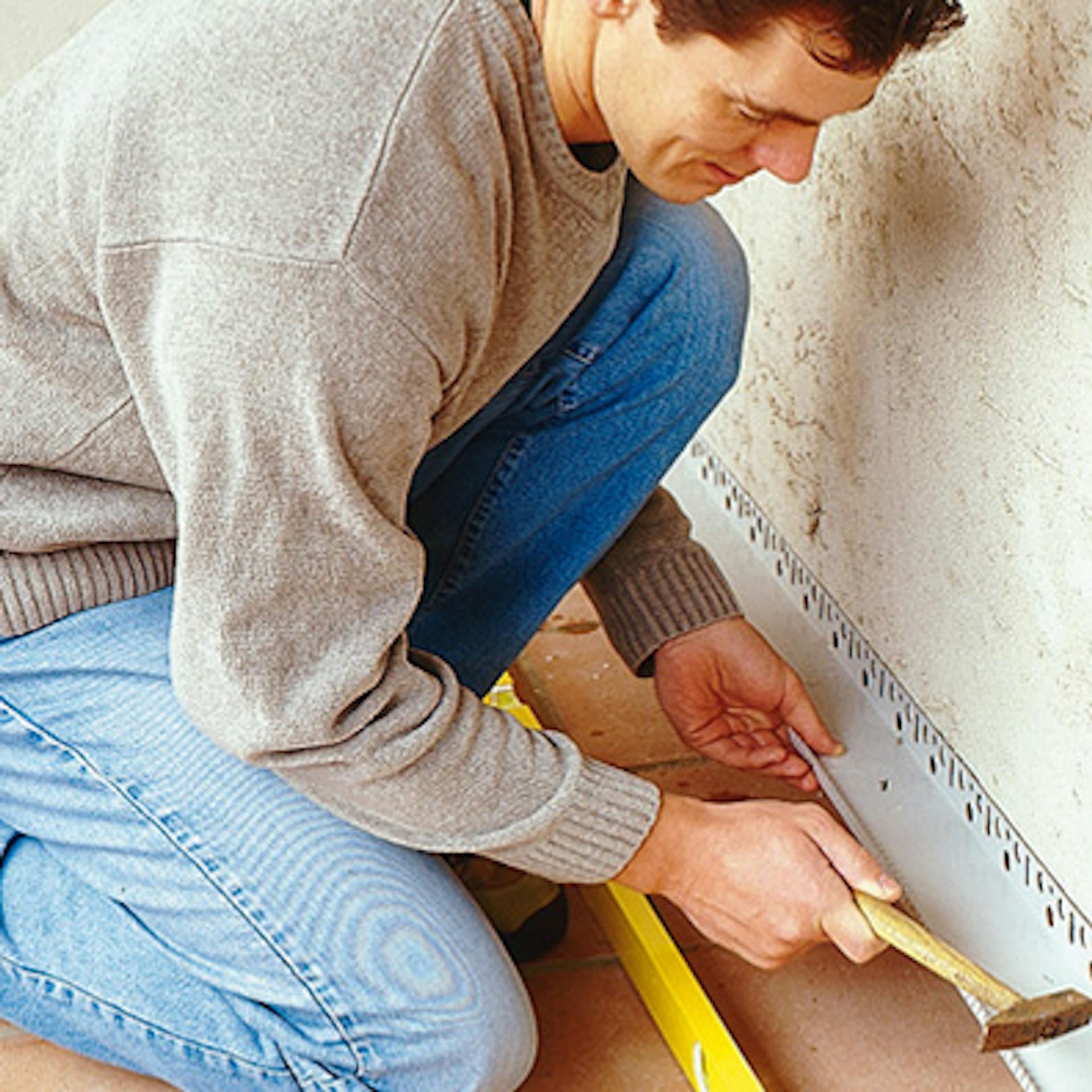 Lábazati profilok felerősítése