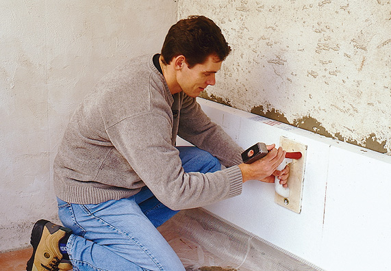 A szigetelőlemezek rögzítése