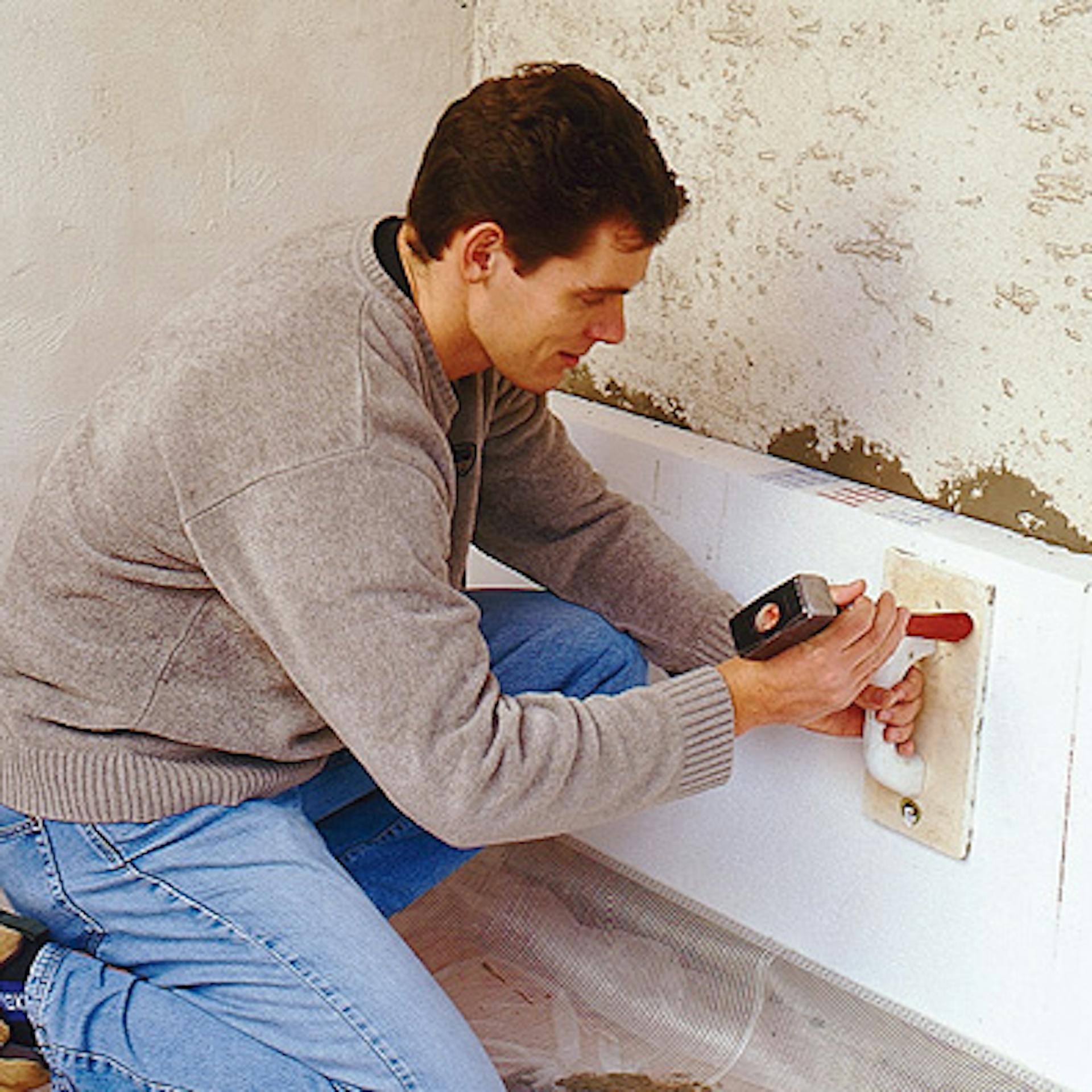 A szigetelőlemezek rögzítése