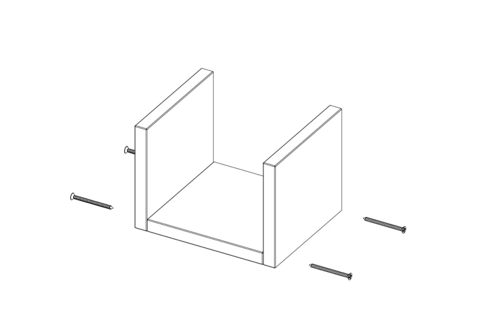 A madáretető vázának összeszerelése