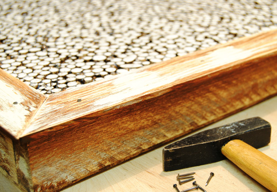 A keretlécek rögzítése