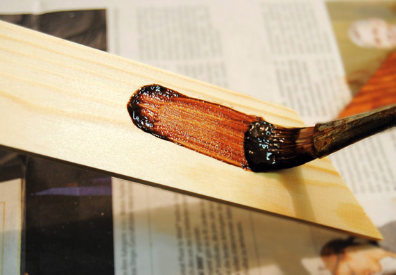 Méretre vágás és lazúrral való bevonás