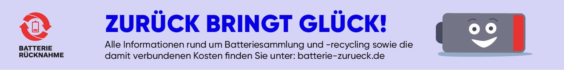 Banner Batterie-Rücknahme
