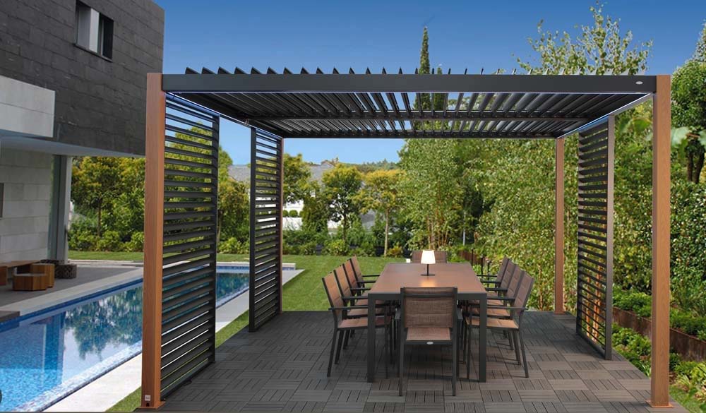 pergola con tavolo