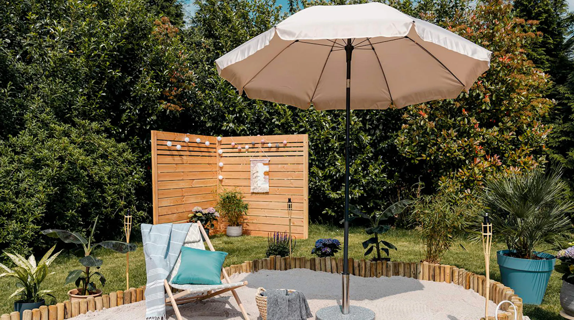 Tenda Ombrellone Di Ricambio 3 Metri - 6 Costole - Protezione UV - Colori: Marrone, Arancione, Verde, Blu