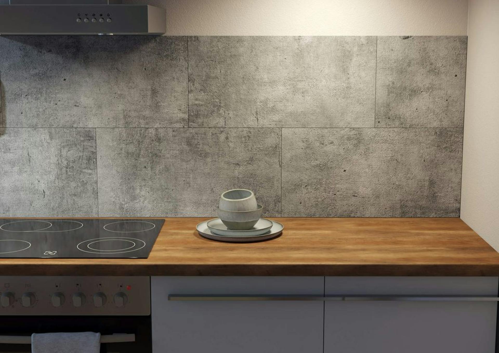 Massivholz- Arbeitsplatte