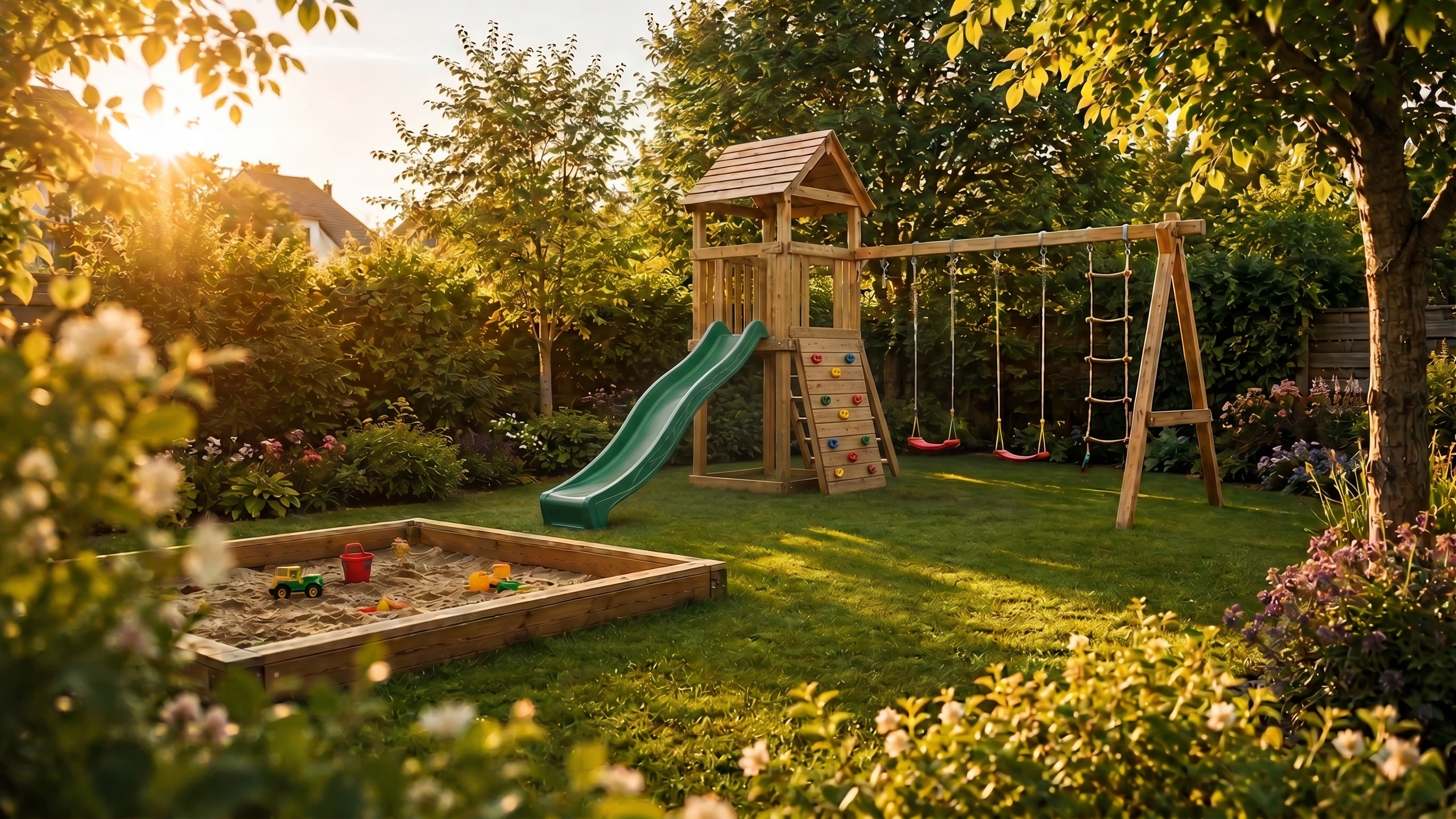 spielgeräte im garten