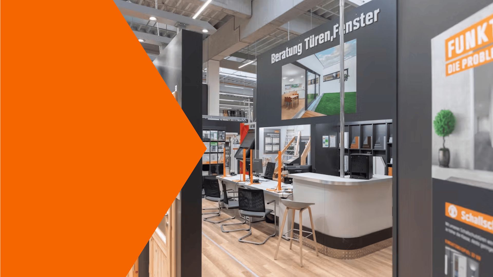 Angebot und Frau die telefoniert