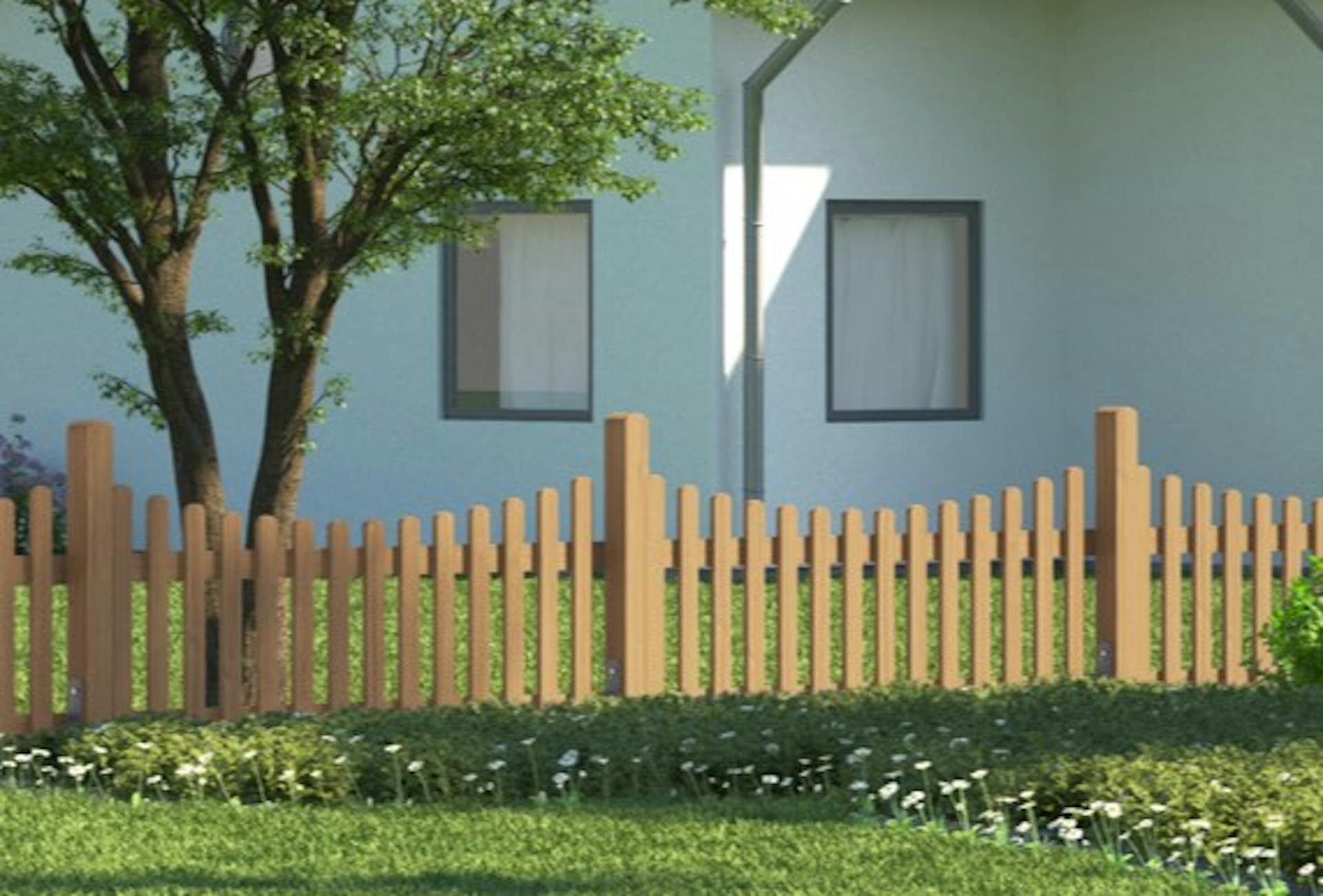 Sichtzaun Serie Wigre natur